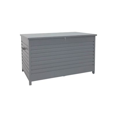 Coffre de rangement coussins artic grey
