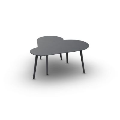Set de 2 tables basses anthracite Amazone