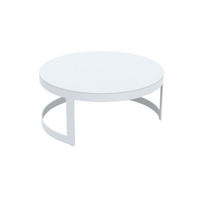 Table basse Burford blanc Ø77