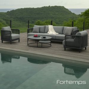 Salon de jardin Bonito anthracite