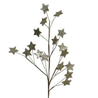 Etoiles à paillettes dorées