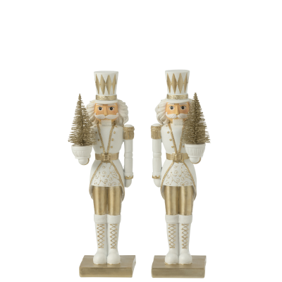 Casse noisette blanc et doré