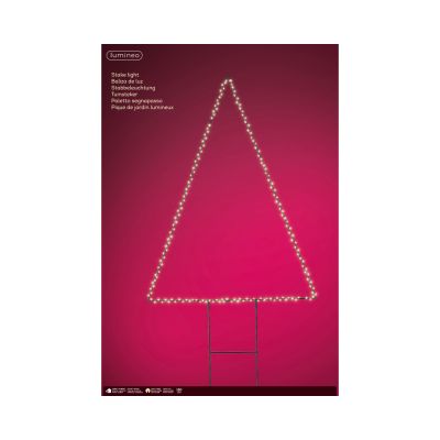 Pique de jardin metal sapin fixe extérieur - l0.60-w52.50-h77.00cm-180l - noir/blanc chaud