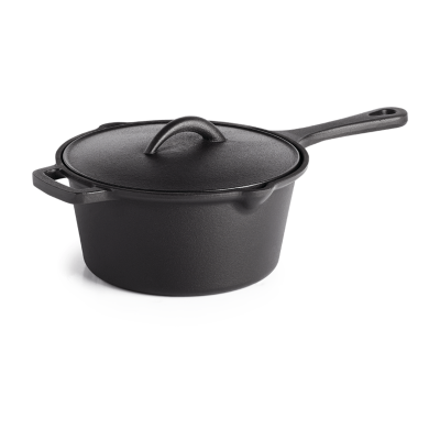 Casserole en fonte avec couvercle Ø 18 cm