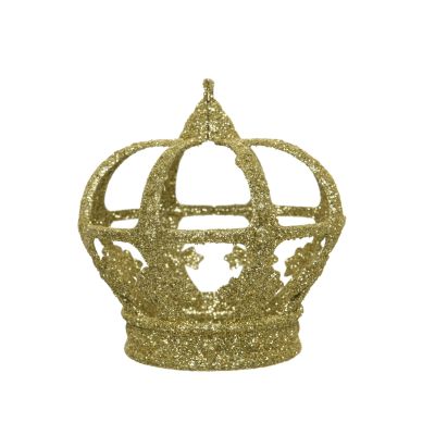 Couronne à paillettes dorées