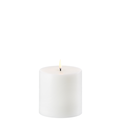bougie blanche à led Uyuni 10x10cm