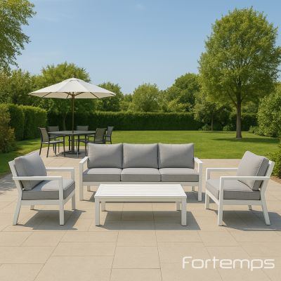 Salon de jardin blanc Merano