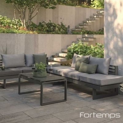 Salon de jardin lounge anthracite Holly