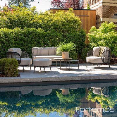 Salon de jardin Fabrice 1x2,5 places + 2x 1 place 