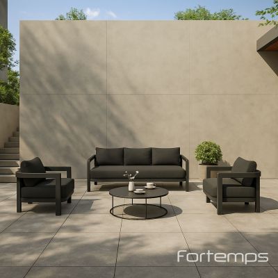 Salon de jardin Domani anthracite