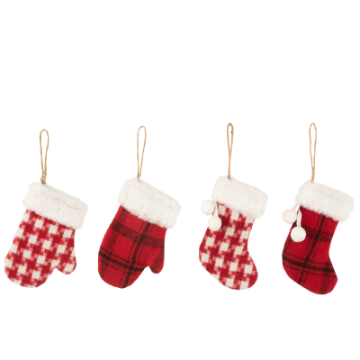 Suspensions gants et chaussettes de Noël