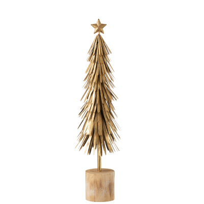 Sapin de Noël or L (13x13x49cm)