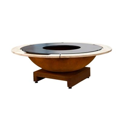 Piatto Basso large corten