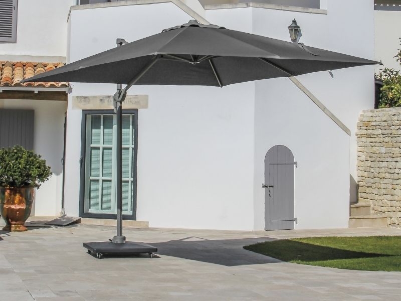 Grommen Koor St ▷ Parasol déporté 3x3m NH | Gris