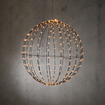 Boule de Noël blanc chaud 320 LED ip44 avec minuteur - d50cm