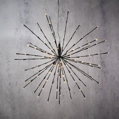 Firework eclairage noir blanc classique 160led ip44 - h48xd70cm