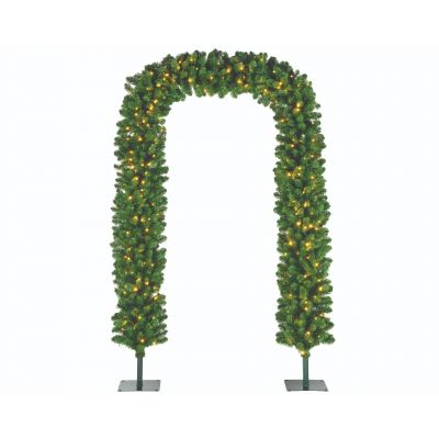 Guirlande Imperial arche led outdoor - dia40.00-h240.00cm-420l - vert/blanc chaud 