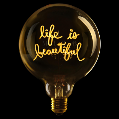Ampoule à poser "Life is beautiful"