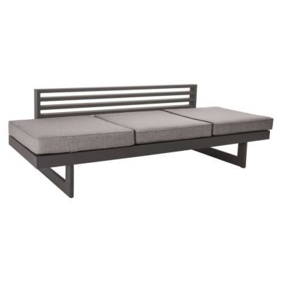 Lit de soleil modulable Holly anthracite