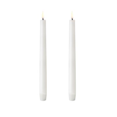 Set de 2 bougies blanche à led 25cm