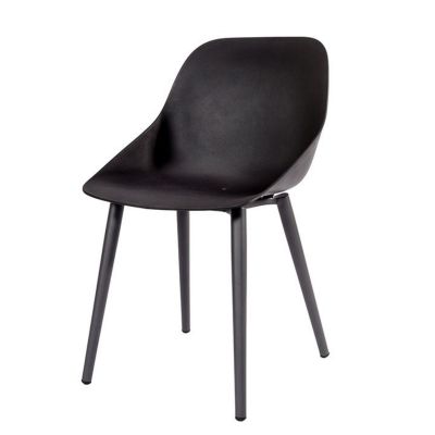 Chaise en coque noire Galati