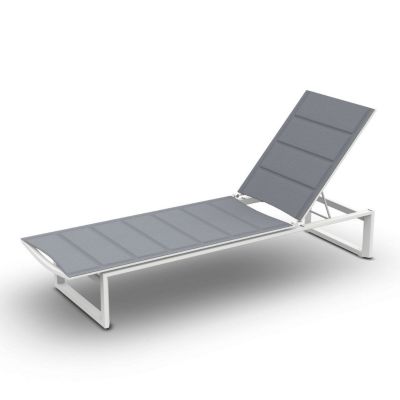 Lit de soleil Gibara | Blanc