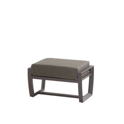 Repose-pieds New Mauritius anthracite avec coussin 