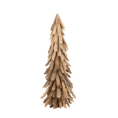 Sapin de Noël déco en bois M (27x27x80,5cm)