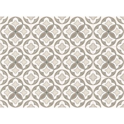 set de table effet carreaux de ciment beige