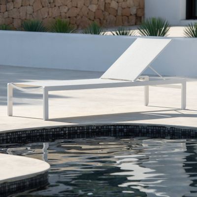 Lit de soleil Syroco| Blanc 