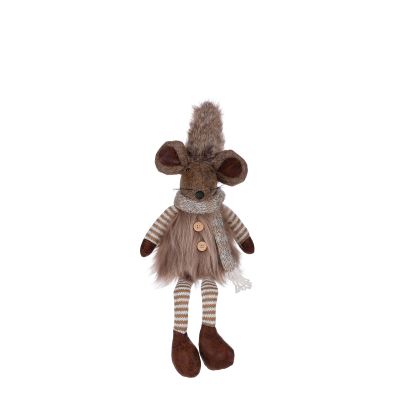 Souris de Noël marron