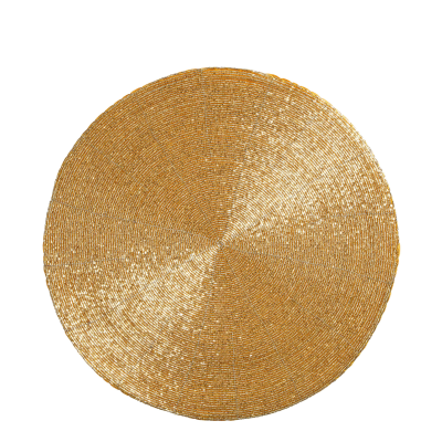 Set de table à perles dorées 