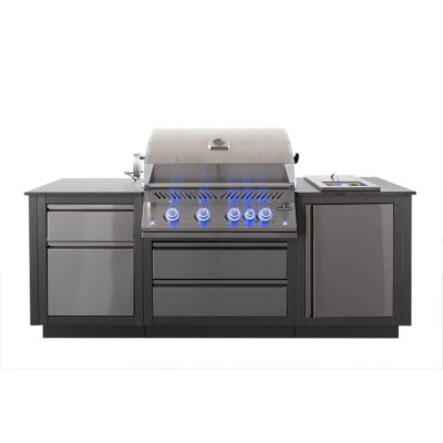 Cuisine extérieure Oasis 105 série COMPACT (gril encastré 32 série700 & brûleur latéral Sizzle Zoneᴹᴰ) 