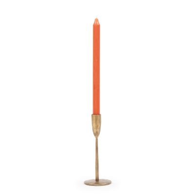 Bougie en fer forgé de table - métal bronze antique - H20cm (petit)