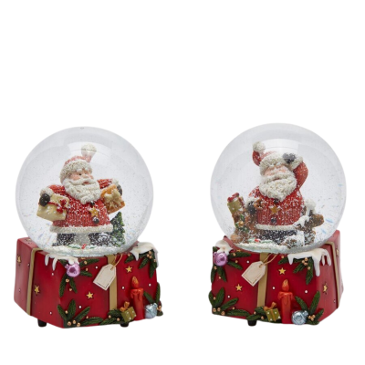 Boule à neige Père Noël H15 D10cm 