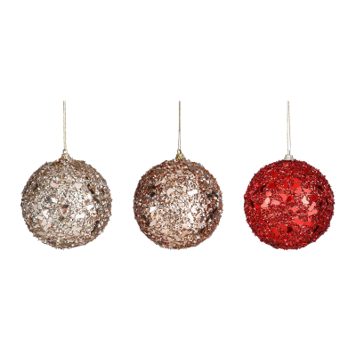 Boules de Noël à paillettes