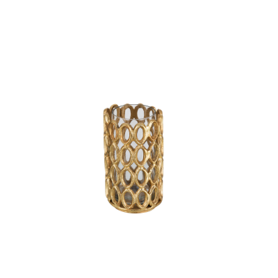 Photophore rond cercles alu or s 