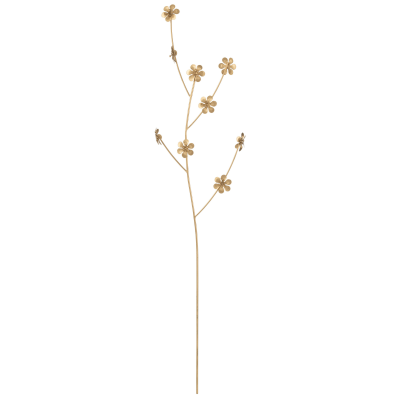 Fleurs metal or L