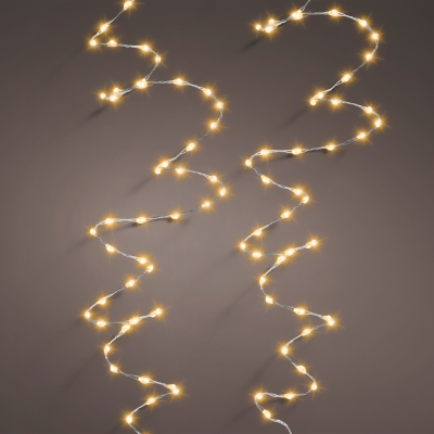Guirlande lumineuse Micro led lum. extra brillant - 300cm-189l - argent/blanc classique 