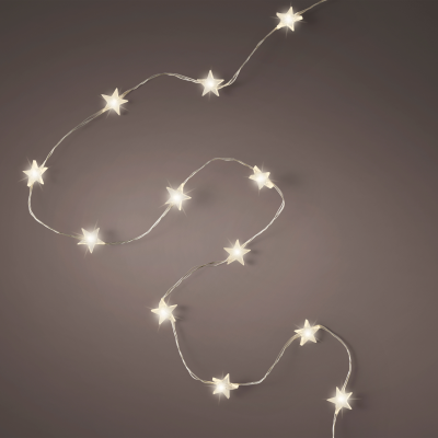 Guirlande lumineuse Micro led 8 fonctions effet clignotant extérieur - 595cm-120l - argent/blanc chaud 