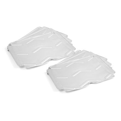 Foil drip pan pellet en aluminium 6pcs