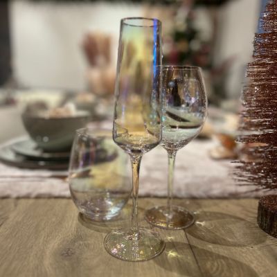 Set de 4 flûtes à champagne Pearl