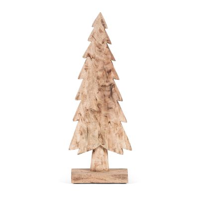 Bougie Xmas tree - wood - natural brushed - small 22,5 x 9 x 57,5 cm - p /2/6