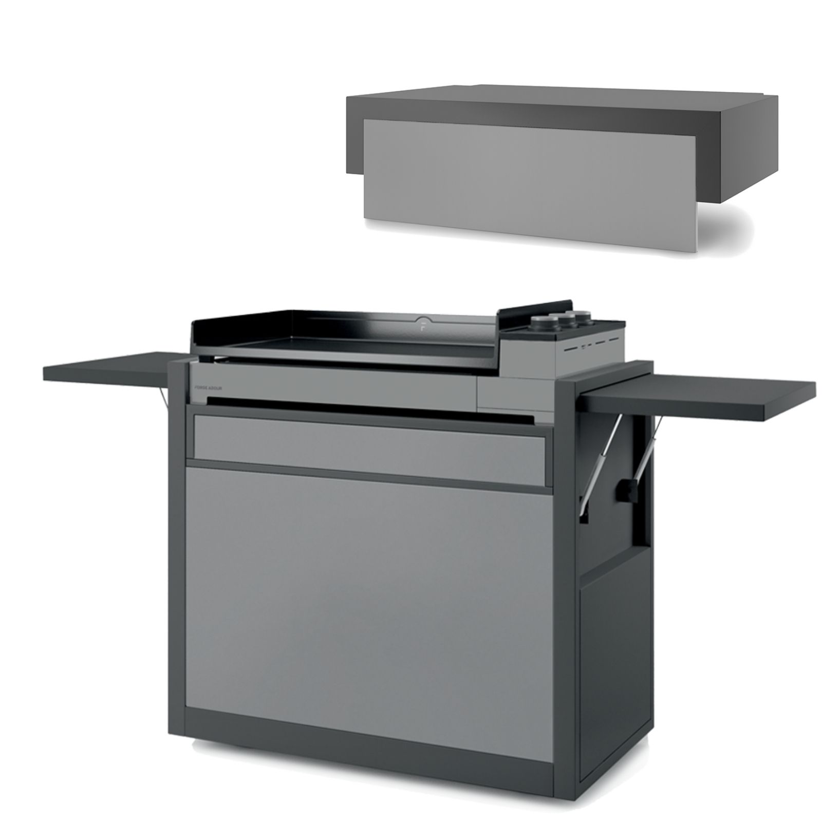 chariot-premium-75-acier-noir-gris-capot-forge-adour